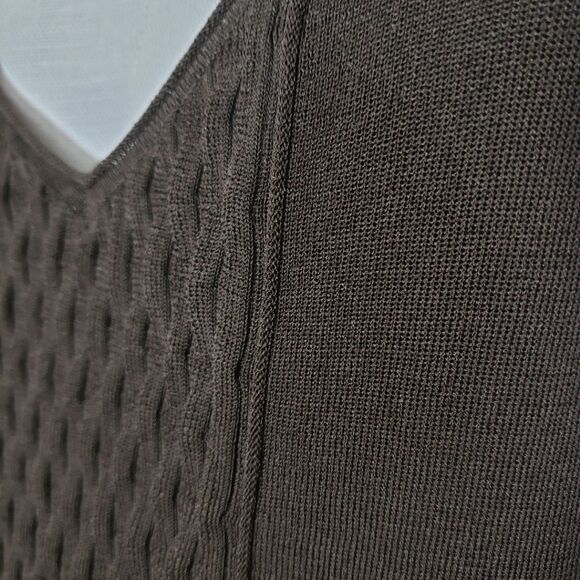 Escada Brown Knit Shell Size 42 - Picture 10 of 14